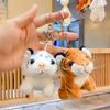 Cartoon Doll Bag Hanging Ornament Stuffed Toys Tiger Plush Keychain Plush Pendant Car Plush Keyring
