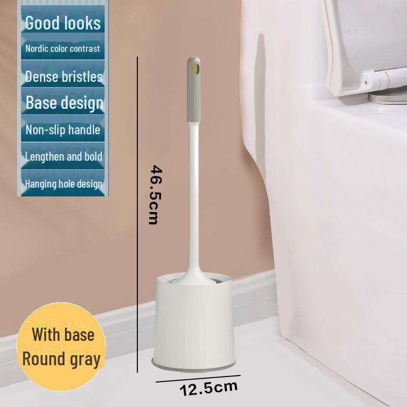 Настенный набор для туалетной щетки с подставкой — конструкция без мертвых углов для эффективной уборки ванной комнаты