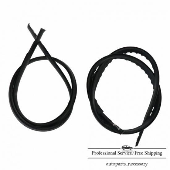 1 Pair NEW Fits for 2016- Honda HR-V Black Rubber Roof Trim Seal Molding