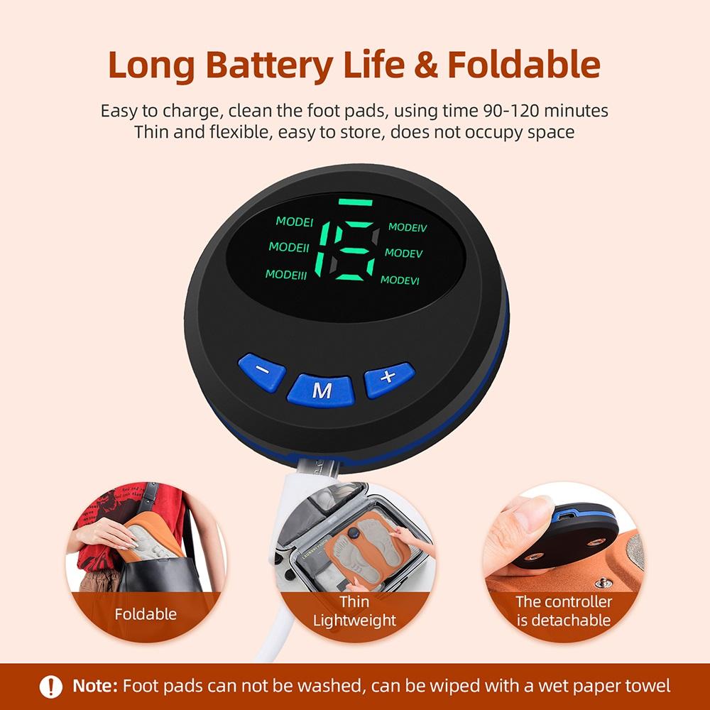 EMS Массажная подушка для ног Электрический вибрирующий постукивающий массажер для тела и мышц Снятие отеков Формирование ног