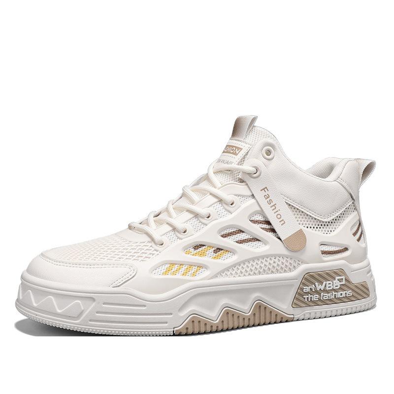 Мужская обувь из дышащей сетки, повседневная обувь для сноуборда, высокая платформа, спортивная модная обувь