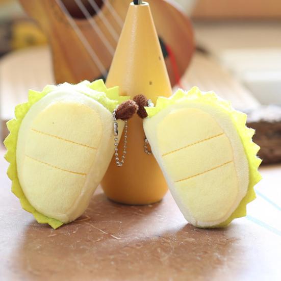 Плюшевая игрушка дуриан, мягкая игрушка в виде фрукта, плюшевая кукла, сумка, рюкзак, подвесное украшение, орнамент