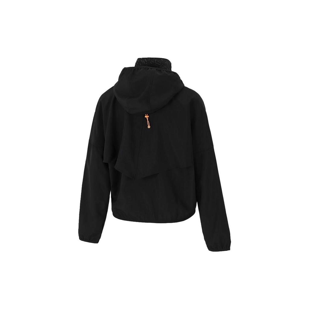 Nike Куртка с воротником-стойкой и принтом логотипа, женская куртка, черная DD6463-010