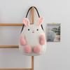 Soft Plush Rabbit Handbag Panda Student Schoolbag Storage Pouch Panda Shoulder Bag  Travel/Outdoor