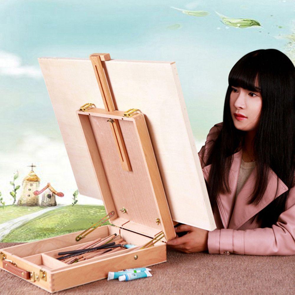 Детский стол художника Принадлежности для рисования Настольный мольберт для масляной живописи Принадлежности для рисования Скетчбокс