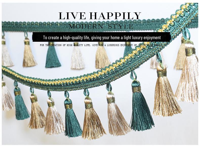 Красное кружево с кисточками — многофункциональный домашний аксессуар (12м) для багажа, штор и многого другого