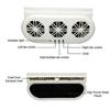 2025 3-Fan Car Exhaust Fan USB Air Circulation Fan Ventilator Silent Air Vent Cooler Automotive Radiator Cooling Fan with Independent Switch
