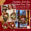 DIY Christmas Wreaths For Front Door - 15.75x9.84x2.76 Inches, Garland Hangable Decor, Ornaments Tree Decorations Winter,
