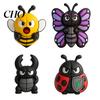 Soft Rubber Car Stickers Door Protector Strip Cute Insect Shape Anti-Collision Bumper Guard Non-damaging PVC Cushion Tape for Edge And Side