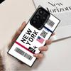 Защитный чехол для телефона с дизайном авиабилета, ударопрочный, для Samsung Galaxy S26 Edge S25 Ultra S24 FE S23 Plus S21, противоударный Fundas