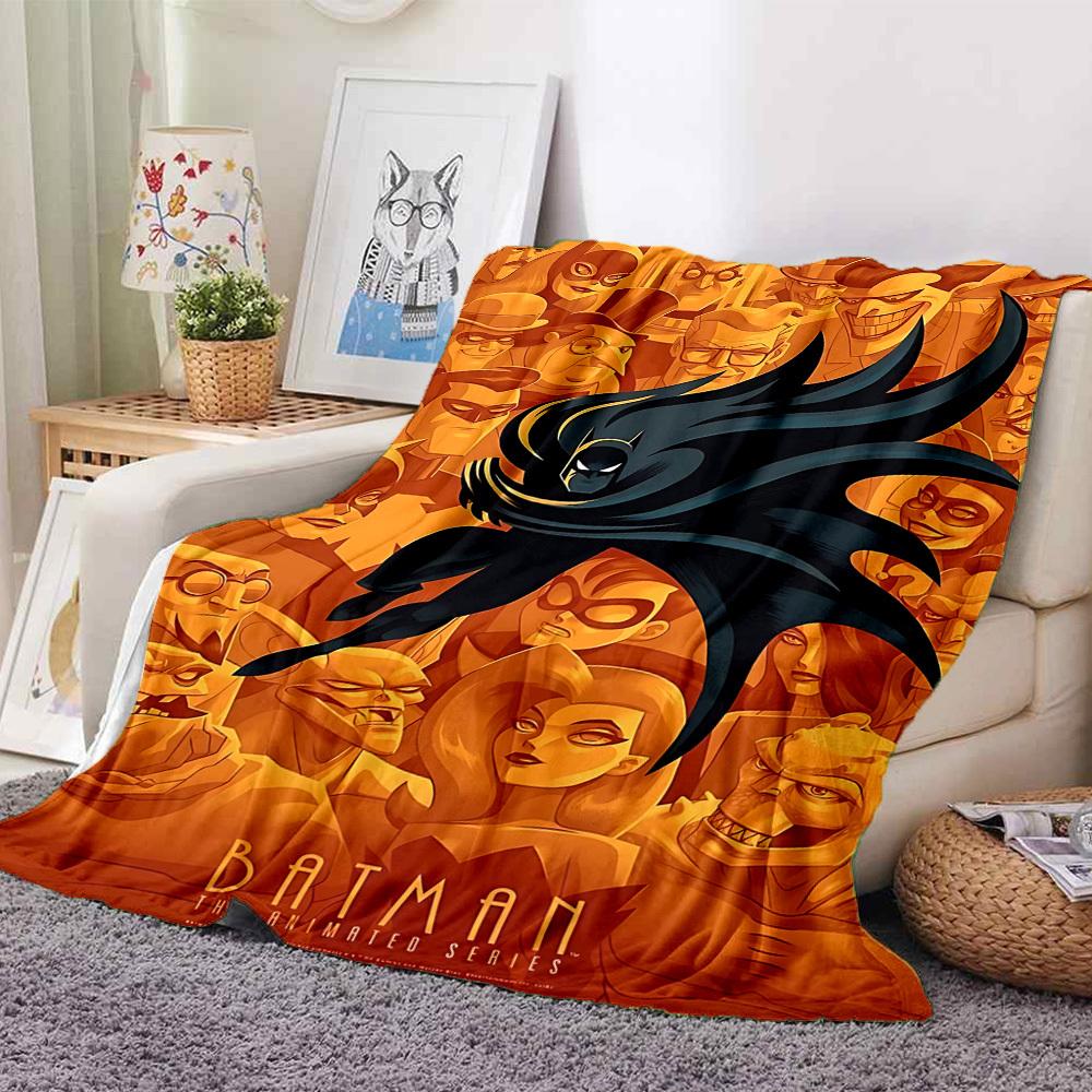 1pc Batman Blanket Lightweight Flannel Throw For Sofa, Bed, Travel, Camping, Livingroom, Office, Couch, Chair, And Bed