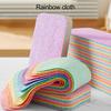 Yousheng 2Pcs Rainbow Rag PVA Wrap Technology Sponge Экологичная суперабсорбирующая губка для чистки Кухонные принадлежности