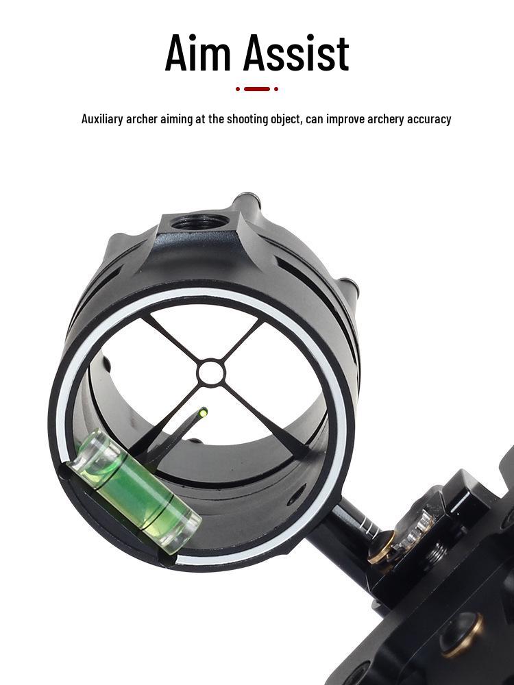 Tommy Fire Pig Compound Bow Sight - Enhance Your Archery Precision with Aux Aiming Crosshair.