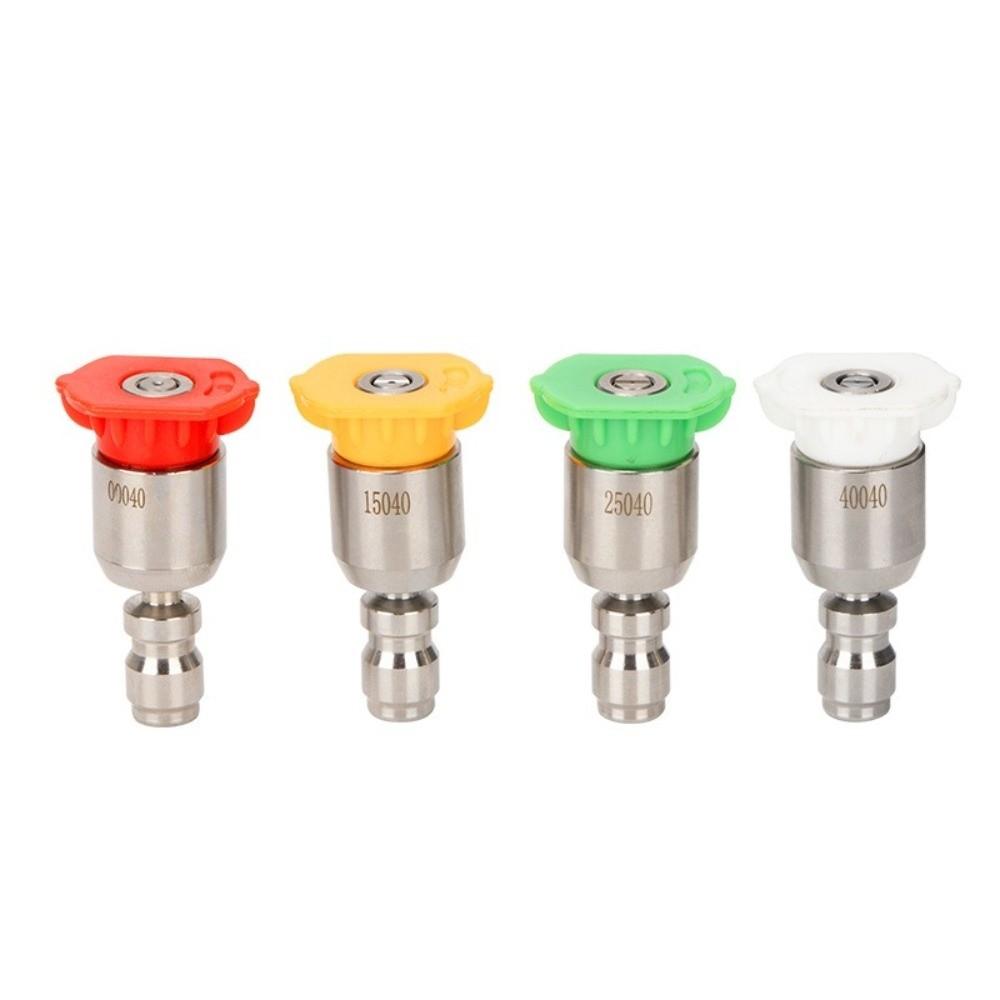Rotating High Pressure Washer Tips Stainless Steel Rotary Spray Jet Tip Washer Adapter Garden