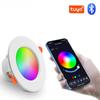 Tuya Smart LED Lamp With Bluetooth Downlight Round Spot Light 10W RGB Color Changing Recessed Led Spotlights for Ceiling