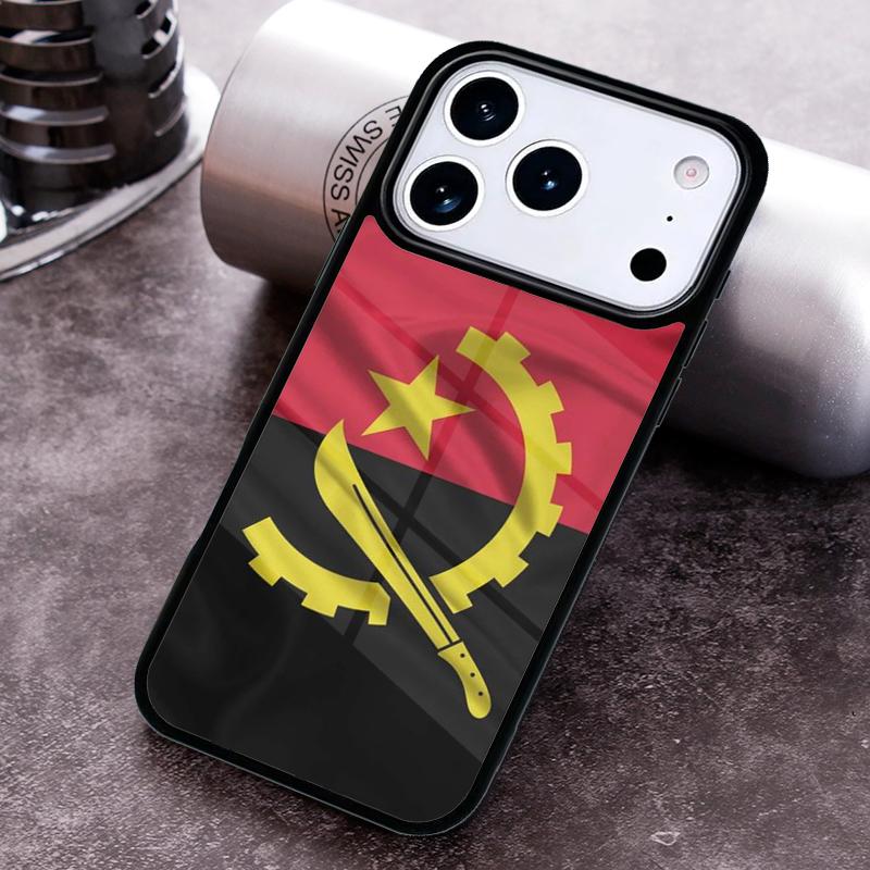 Angola flag Phone Case For iPhone 17 16 15 14 13 12 11 Pro Max Plus 17Air Soft Silicone Cover