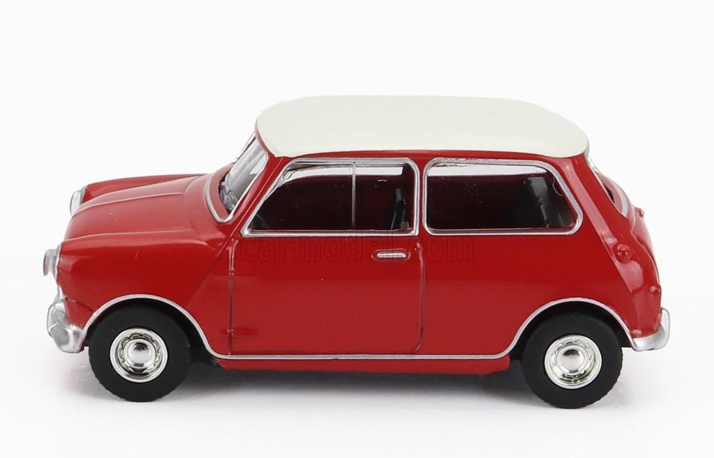 NOREV 1/64 Scale Mini Cooper S 1964 (Red/White) Diecast Model Car [Imported]