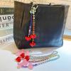Bag Charm For Women Y2K Accesories Love Heart Pendant Colorful Beads Chain Lady Jewelry