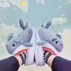 Funny Fuzzy Shark Slippers Men Women Free Size Winter Indoor Slides Shoes Girls Adult Fluff Shark Slippers House Shoes Unisex
