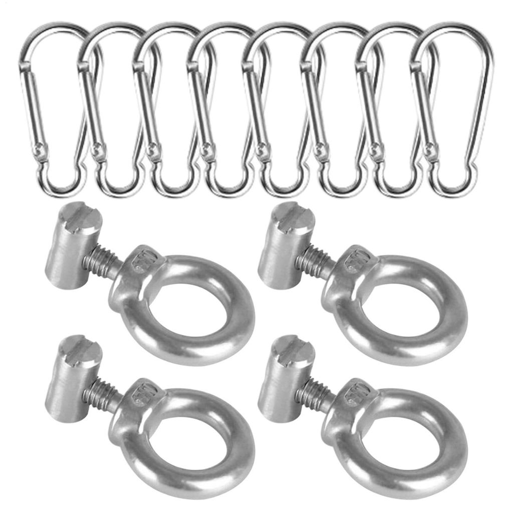Kayak Track Eyelet Rail Eyelet Rail Mount Bolt Stainless Steel Secure Kayak Screws Outdoor Parts For Vehicles RV Canoe Tents