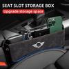 For One JCW Countryman F55 F56 R60 WORKS R59 Car Seat Organizer Crevice Storage Box Suede Leather Car