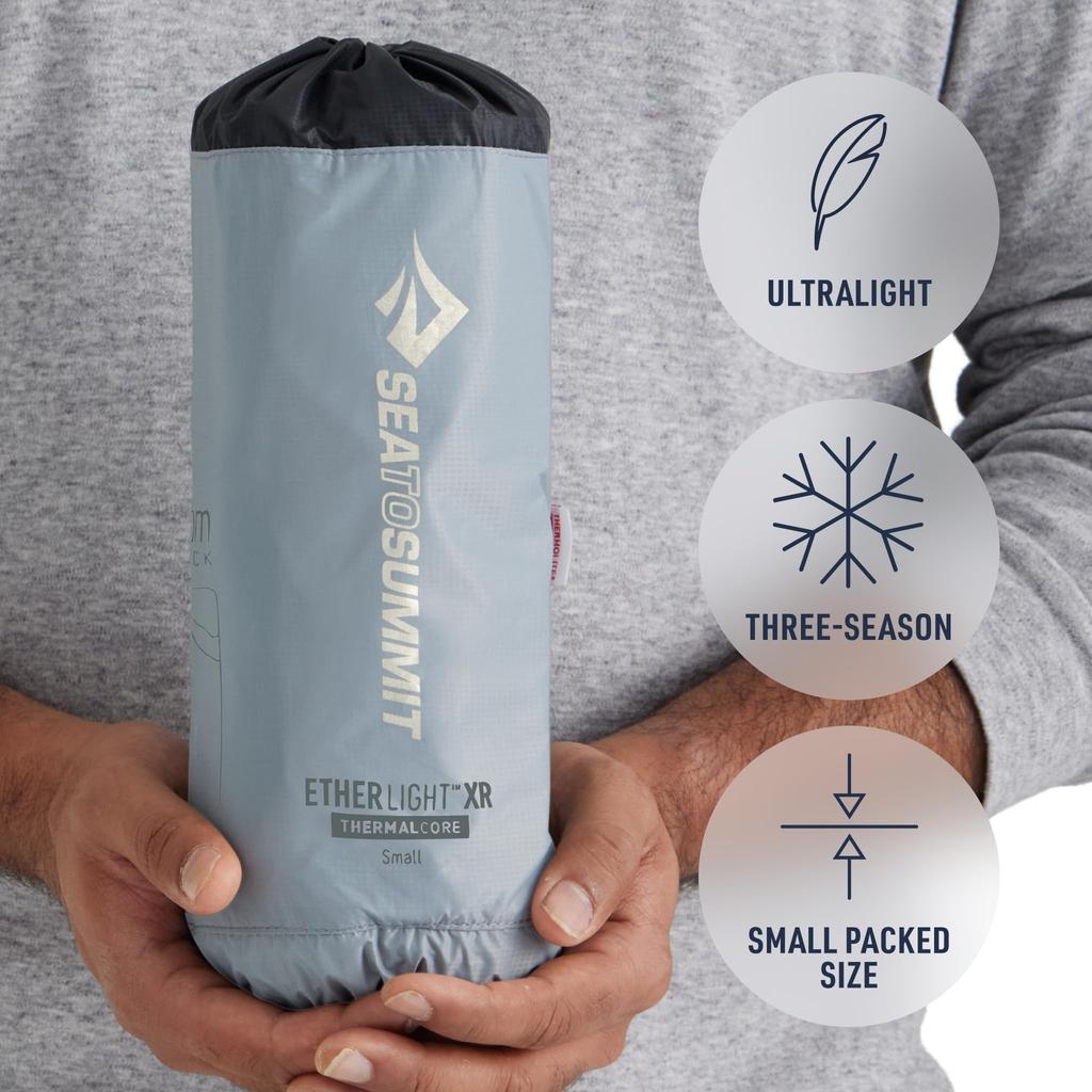 Sea to Summit Ether Light XR утепленный спальный конусный малый xx 4 коврик, - (66 21,5 дюйма)
