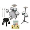 Kids Jazz Drum Set 7 Drums Loud Sound Compact Beginner Drum Kit with Stool for 3 Years Old Above