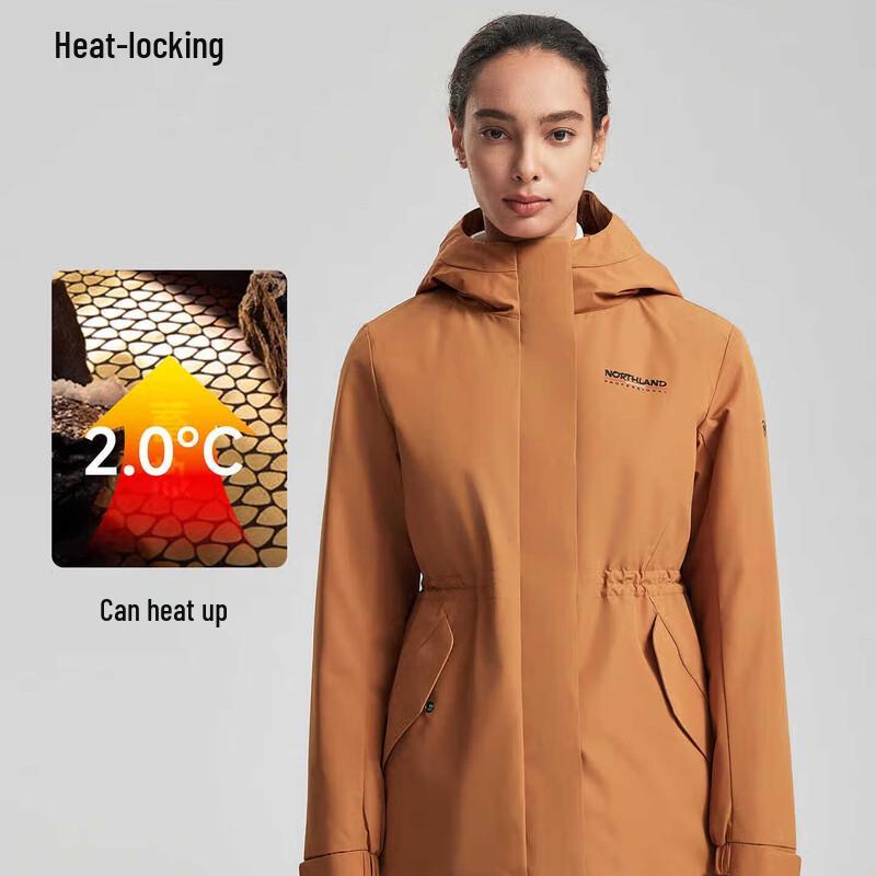 Женская демисезонная куртка NORTHLAND 2025 с ветрозащитной флисовой подкладкой