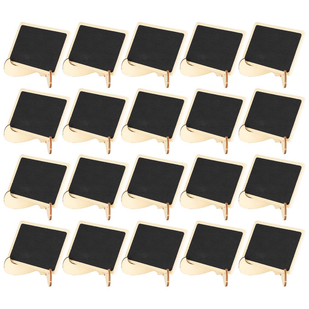 2 Set Wood Mini Chalkboard Signs Place Cards Small Rectangle Blackboard Weddings Parties