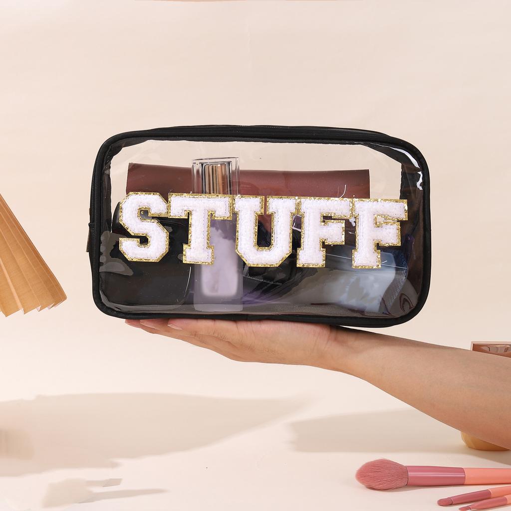 Водонепроницаемая косметичка из ПВХ с вышивкой букв «Любовь», большая вместительная дорожная сумка для хранения туалетных принадлежностей, косметичка, косметичка