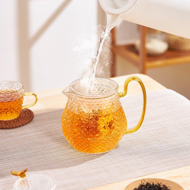 Corning Dragon Scale Heat-Resistant Glass Tea Set