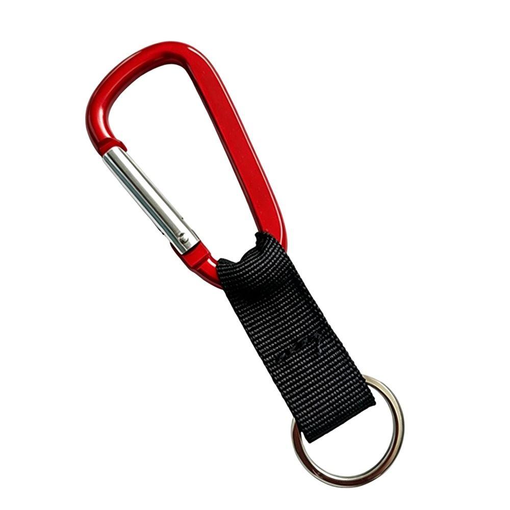 2pcs Aluminum Alloy Quick Clip Key Ring Keychain 13.2cm Lock Buckle for Outdoor Camping Hiking