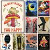 Do What Makes You Happy Metal Tin Signs Vintage Metal Tin Posters for Cafes Bars Pubs Shops Home Garden Wall Decorative