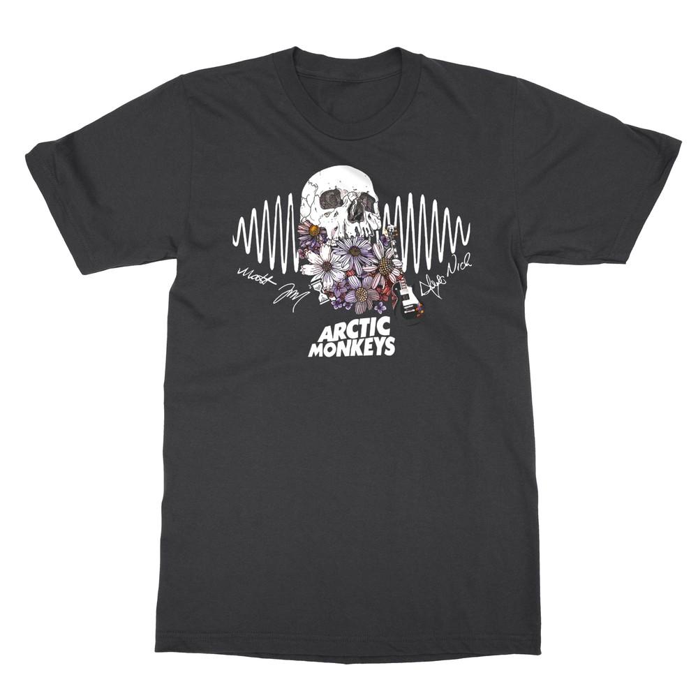 Arctic Monkeys Череп Гитара Мужская Футболка Унисекс Футболка