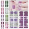 16 полосок для дизайна ногтей, наклейки для 3D-лаков, набор гелевых наклеек для ногтей, французские наклейки для ногтей, салон