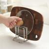 2 Sectional Cutting Board Holder Stainless Steel Chopping Board Organizer Kitchen Storage Rack