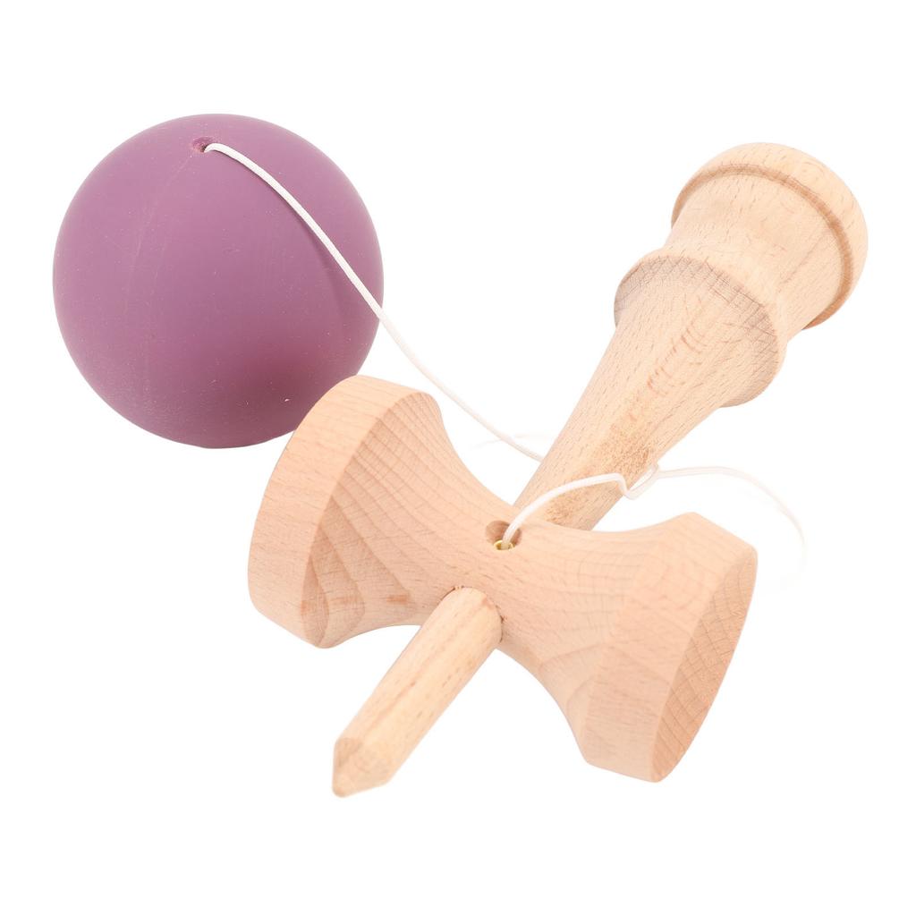 Kendama Wooden Kendama Toy Portable Kendama Improves Hand Eye Coordination with String for Indoor an