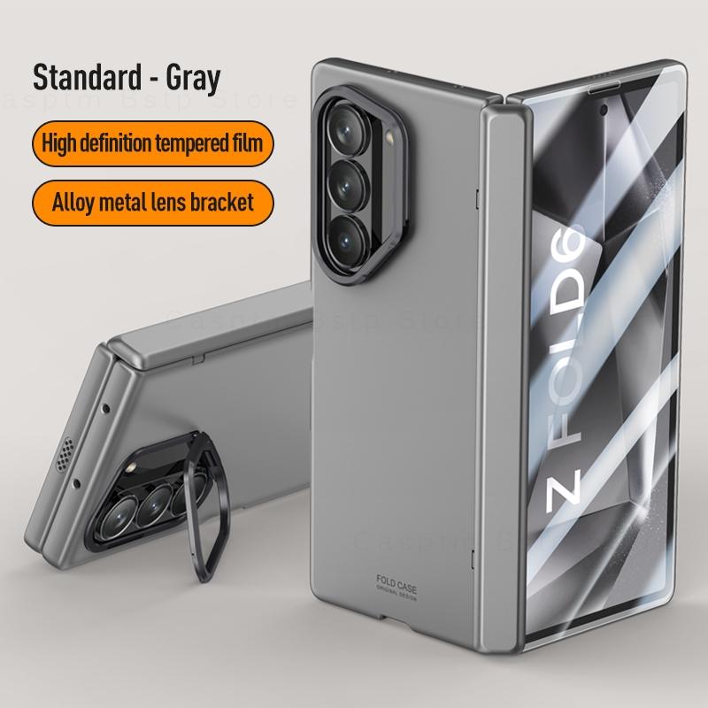 Магнитный Складной Ударопрочный Чехол Для Samsung Galaxy Z Fold 6 Защитный Бронированный Чехол Для Samsung Z Fold6 Чехол Держатель для Линзы