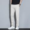 Spring and Summer Thin Men's Trousers Slim Straight-leg Casual Pants Solid Color Simple Slim Pants Men