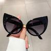 Oversized Cat Eye Women Sunglasses Cute Cat Ear Gradient Shades Trendy Large Frame Sunglasses Party Shades