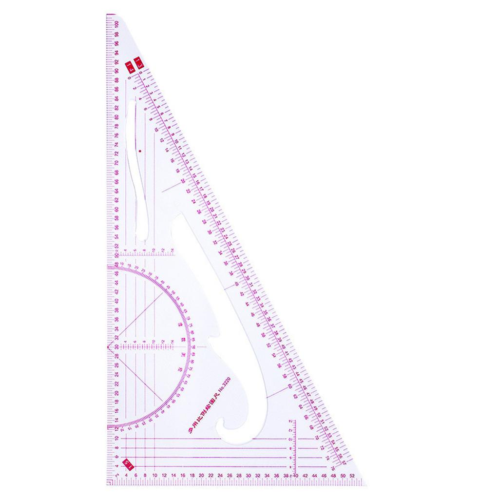 Многофункциональная линейка для пэчворка, французская лекальная линейка, прозрачная шкала, шаблон для рисования кроя и пошива одежды, инструмент для начинающих дизайнеров