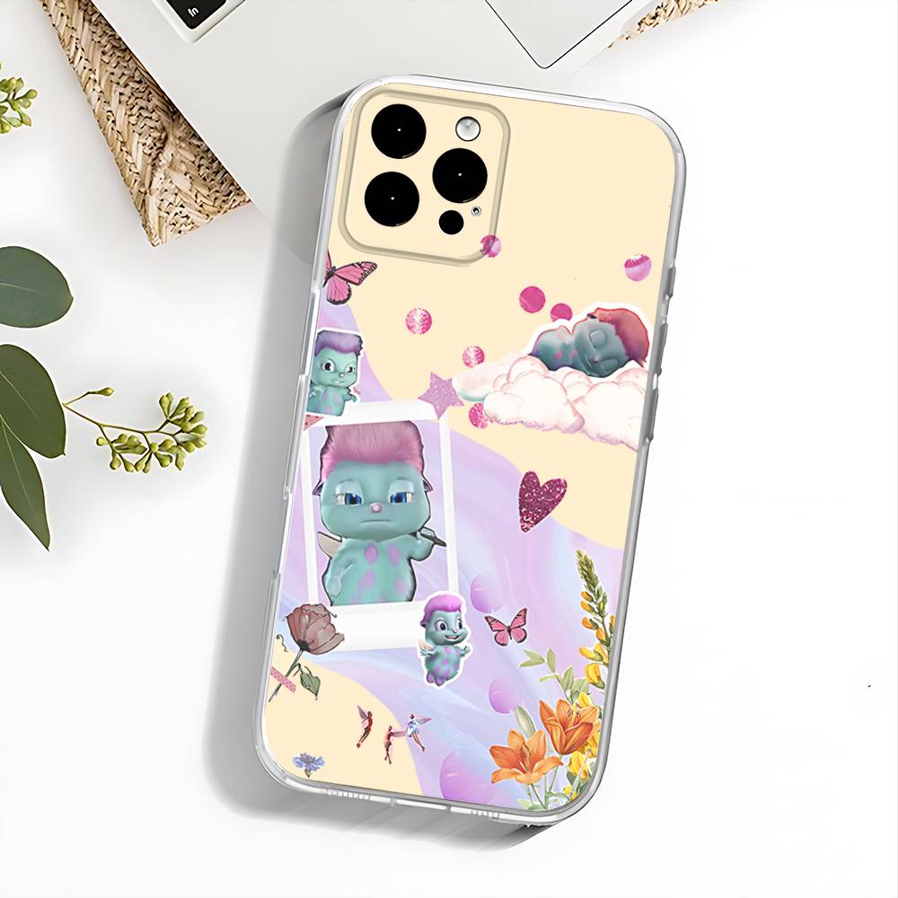 Смешной чехол для телефона с мемом B-Bibble для iPhone 17,16,15,14,13,12,11 Pro,Max,Plus,X,XS,XR,SE4,E Mini Прозрачный чехол