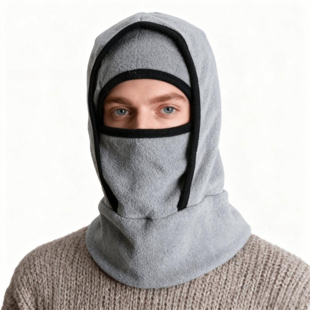 Double Layer Warm Hat Mask Fleece Ear Protection Hat Balaclava Cycling Cap Outdoor Sports