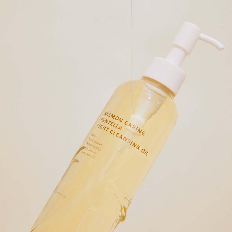 HEVE BLUE Легкое очищающее масло с центеллой лососевой, 250 мл