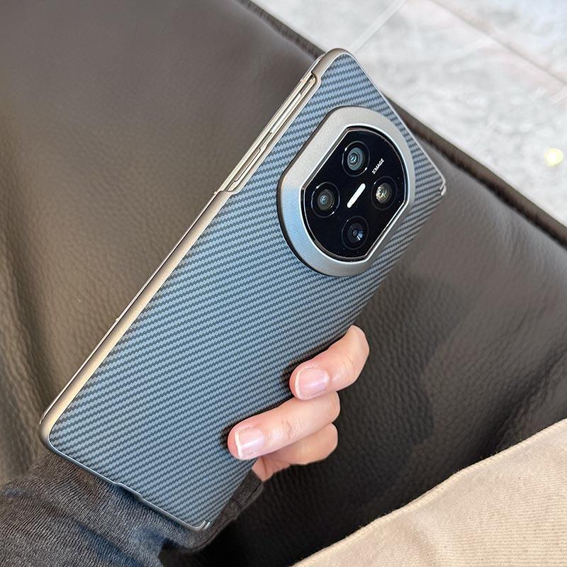 Подходит для складного мобильного телефона Huawei matex1, чехол с рисунком из углеродного волокна, коллекция центральной оси x1, легкий чехол из гладкой кожи, противоударный