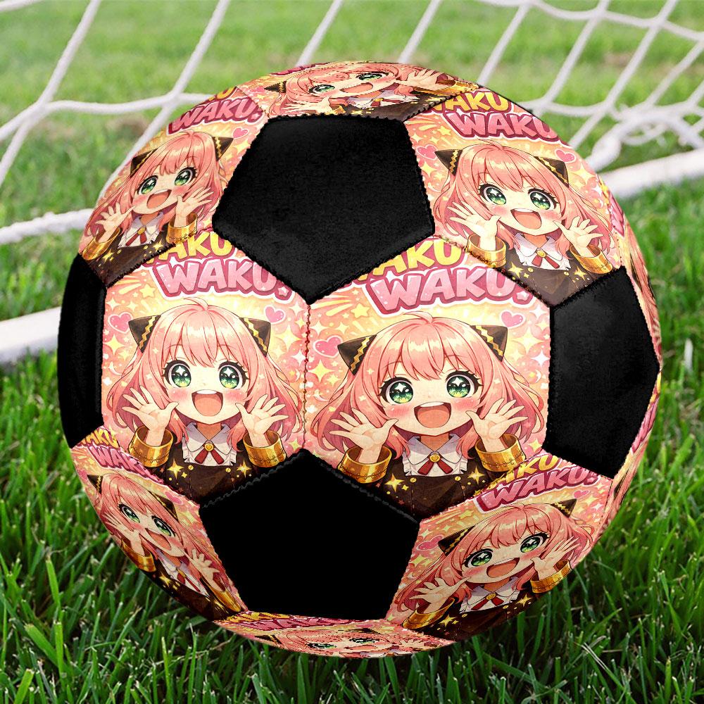 1pc SPY FAMILY Soccer Ball Size 5 Indoor Soccer Ball Fashion Colorful Backyard Game - Great For Sports Fans Gift HE43