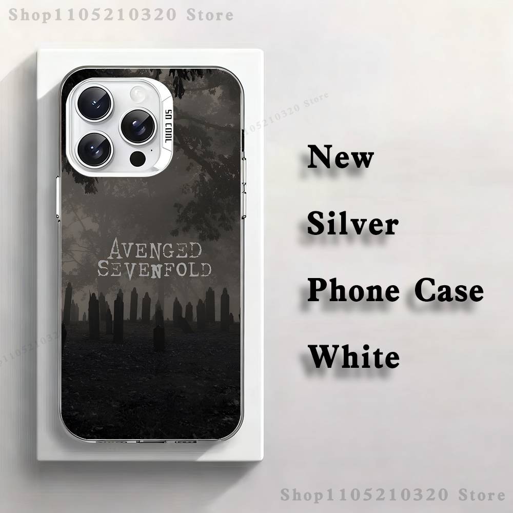 Чехол для телефона A-Avenged Sevenfold для iPhone 17,16,15,14,13,12,11,Mini,Pro,E,MAX Белый Матовый Силиконовый Белый Чехол