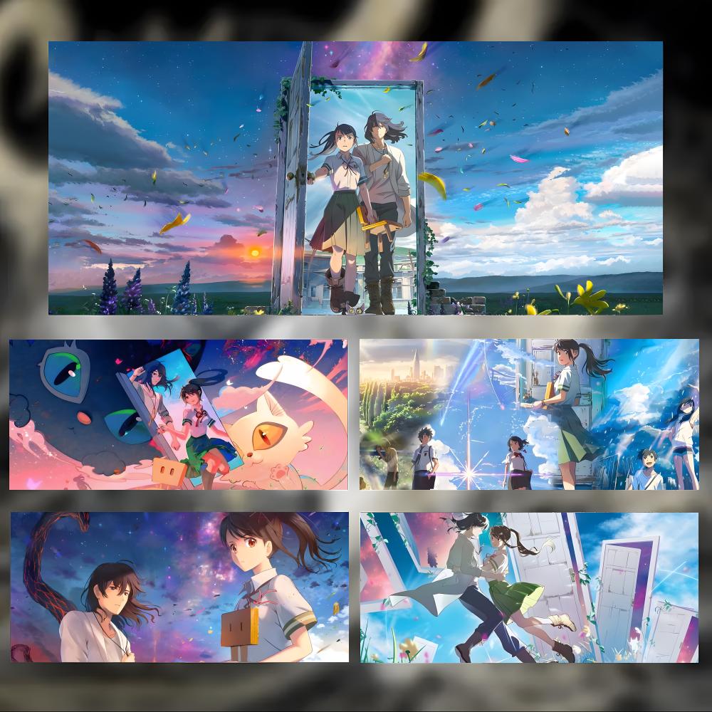 Beautiful Romantic Movie SSuzume Mouse Pad Large Thick Desk Pad Stitched Edges Gaming Mouse Mat For Pc