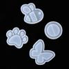UV Epoxy Crystal Pendant Quicksand Silicone Mould Hanging Tags Key Chain Molds Shaker Resin Mold
