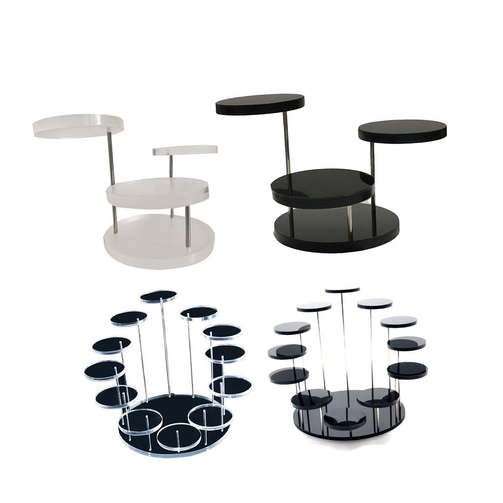 Круглая стойка для ювелирных изделий, многоуровневая стойка для демонстрации, стойка для торта, десерта, декоративная для вечеринок 